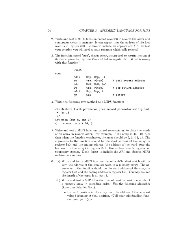 Computer Organization with MIPS - Page 94